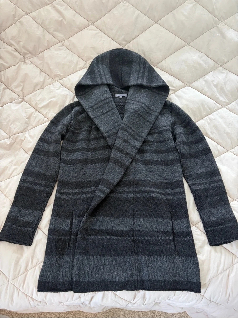Vince Open Cardigan Sweater-Hoodie
